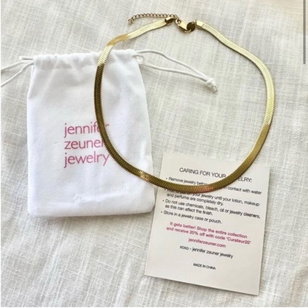 Jennifer Zuener Gold Fashion Chain Necklace